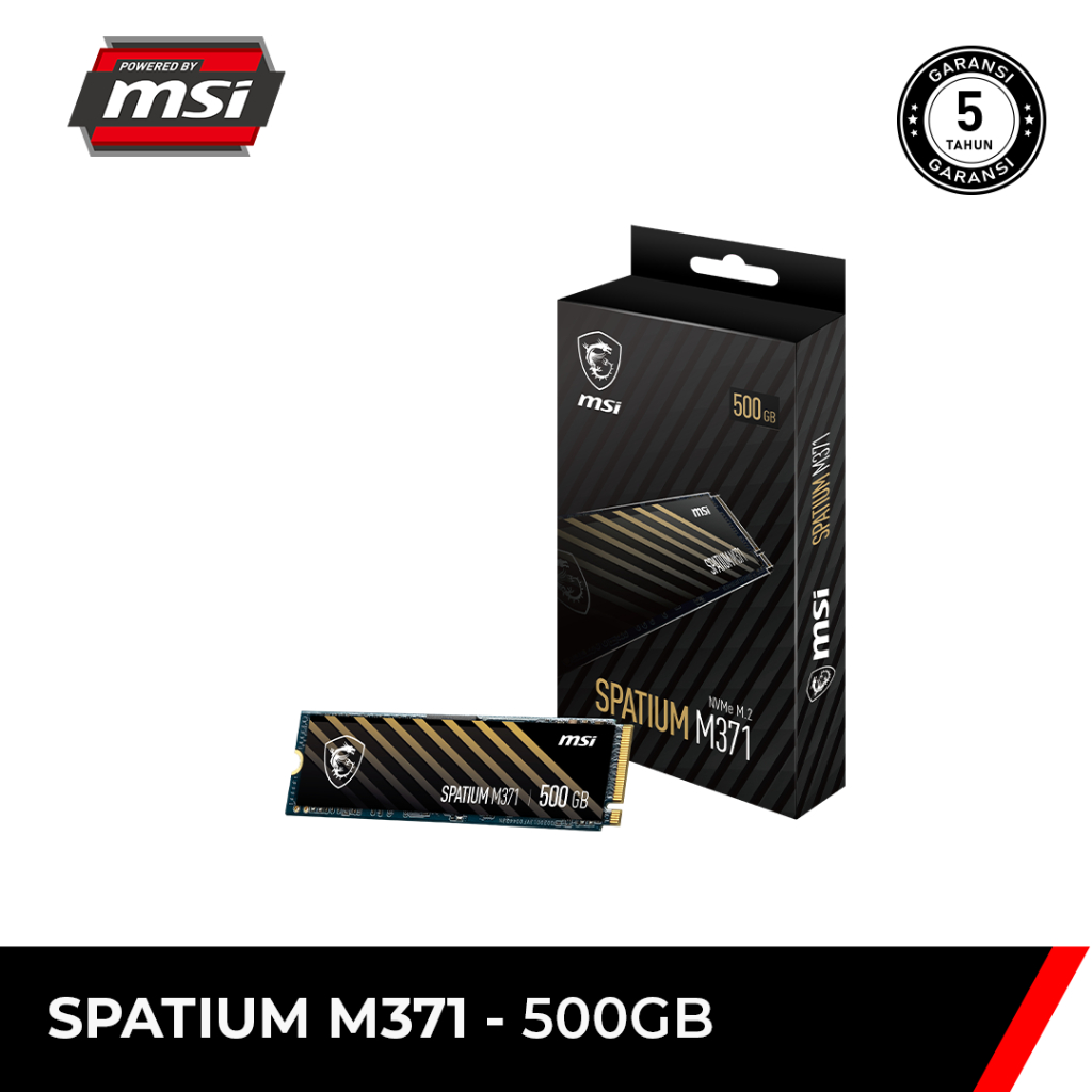 Jual MSI SSD Spatium M371 500GB PCIe 3 0 NVMe M 2 Shopee Indonesia