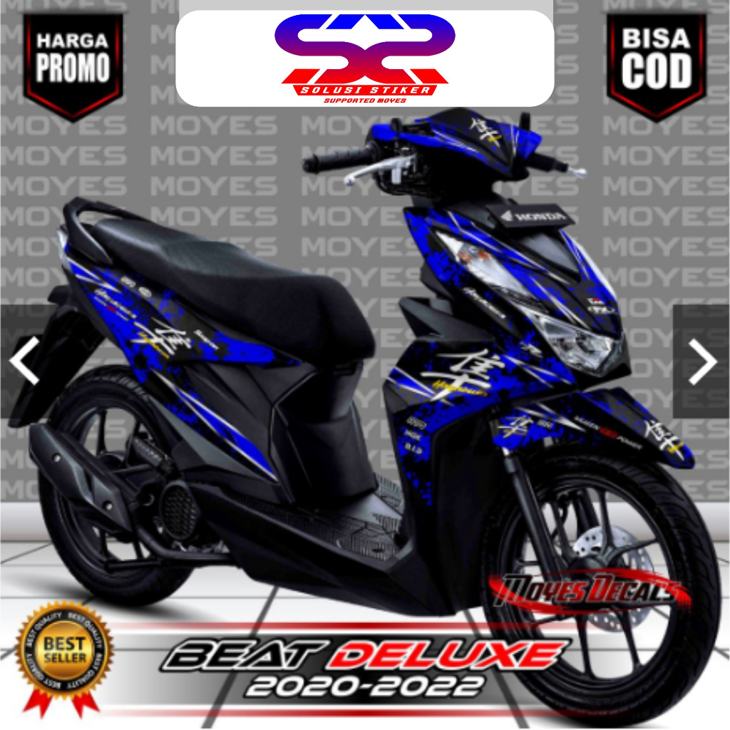 Jual TERBARU Stiker Decal Beat Deluxe 2020 2022 Motif Hayabusa Warna