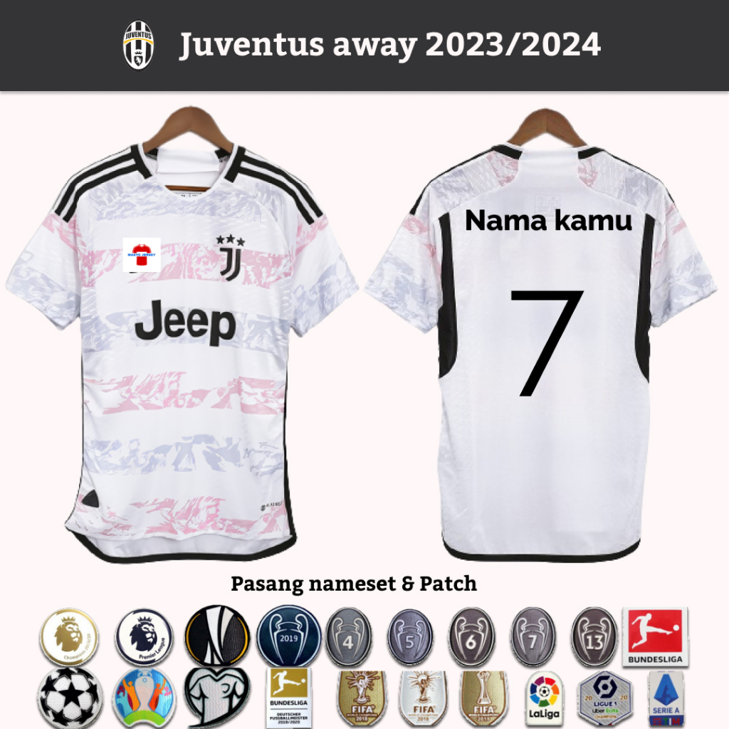 Jual JERSEY JUVENTUS AWAY 2023 2024 FANS VERSION Shopee Indonesia