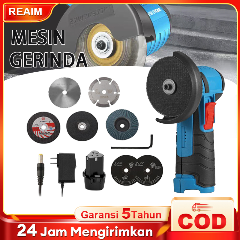 Jual Mesin Gerinda Tangan Gerinda Listrik Angle Grinder 12V Brushless