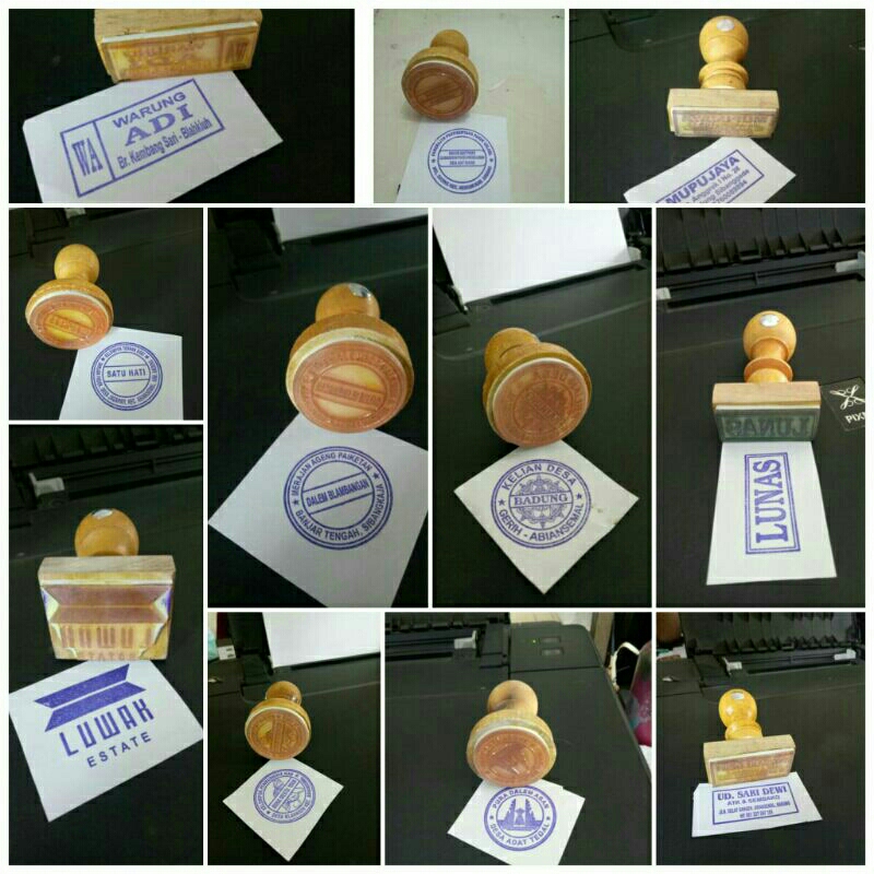 Jual Stempel Kayu Runaflek Stempel Biasa Bali Shopee Indonesia