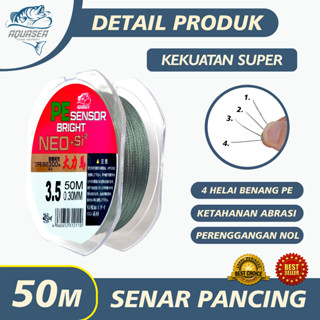 Jual Aquasea Tali Pancing M Senar Pancing Pe Sensor Bright Neo Si