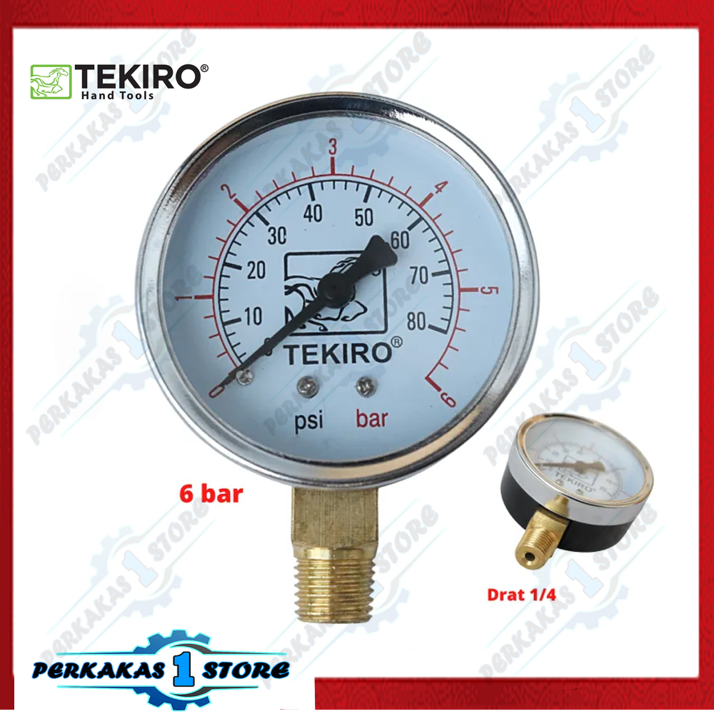 Jual Alat Ukur Tekanan Angin Kompressor Bar Pressure Gauge Bar