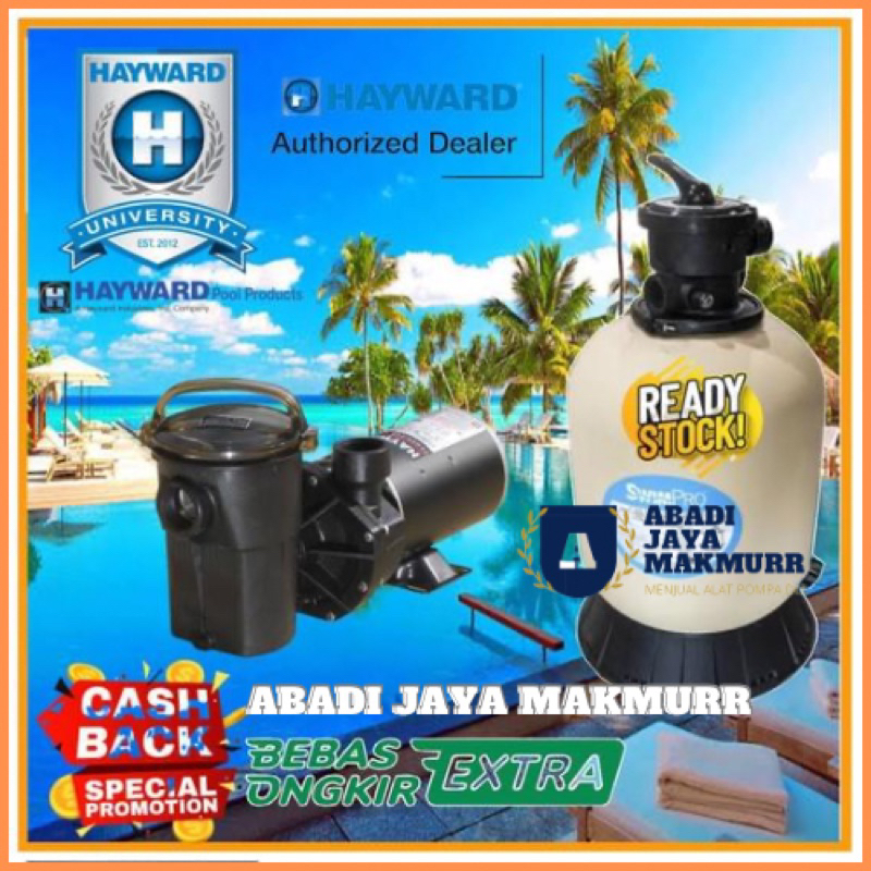 Jual Paket Pompa Kolam Renang Hayward 3 4 Hp Sand Filter Hayward S170