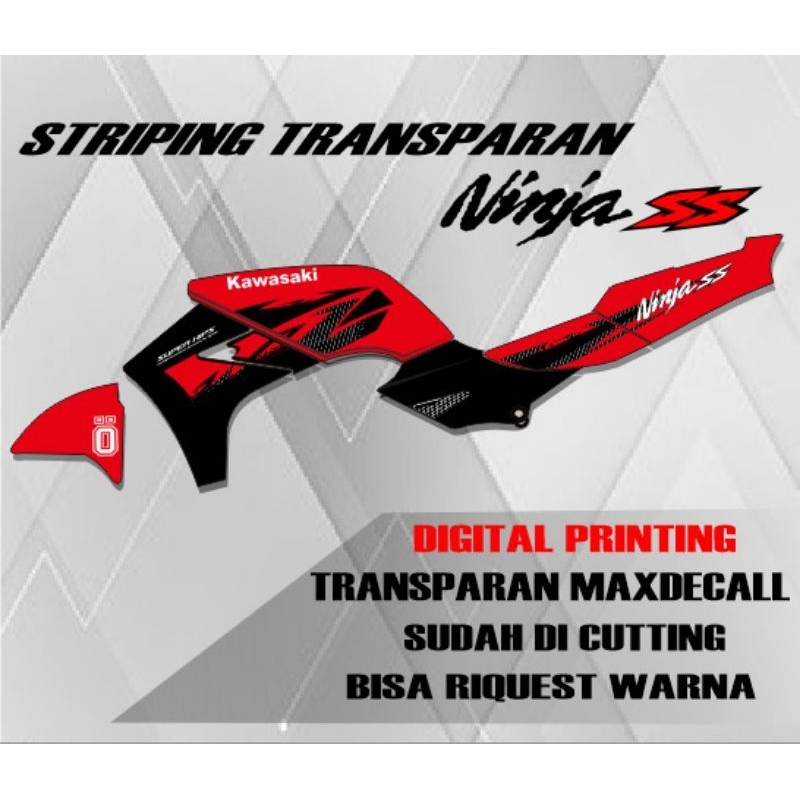 Jual Sticker Striping Kawasaki Ninja Ss Spesial Edition Transparan