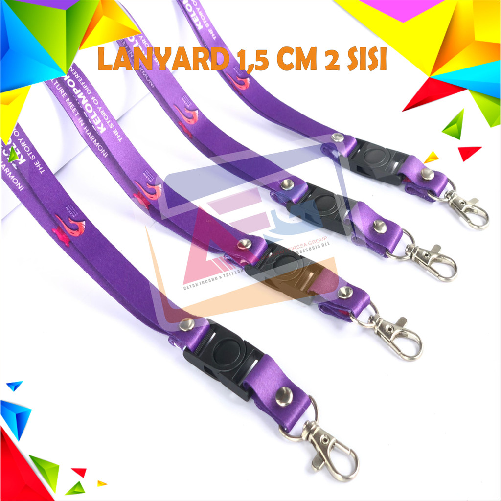 Jual Lanyard Idcard Custom Cm Sisi Cetak Tali Lanyard Id Card