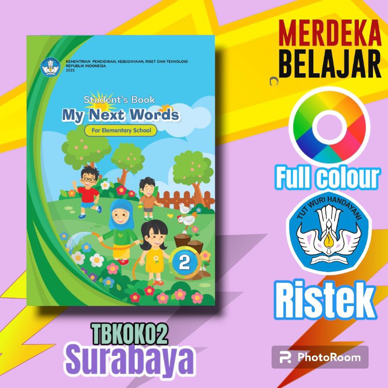 Jual BUKU BAHASA INGGRIS SD KELAS 2 MY NEXT WORDS KURIKULUM MERDEKA