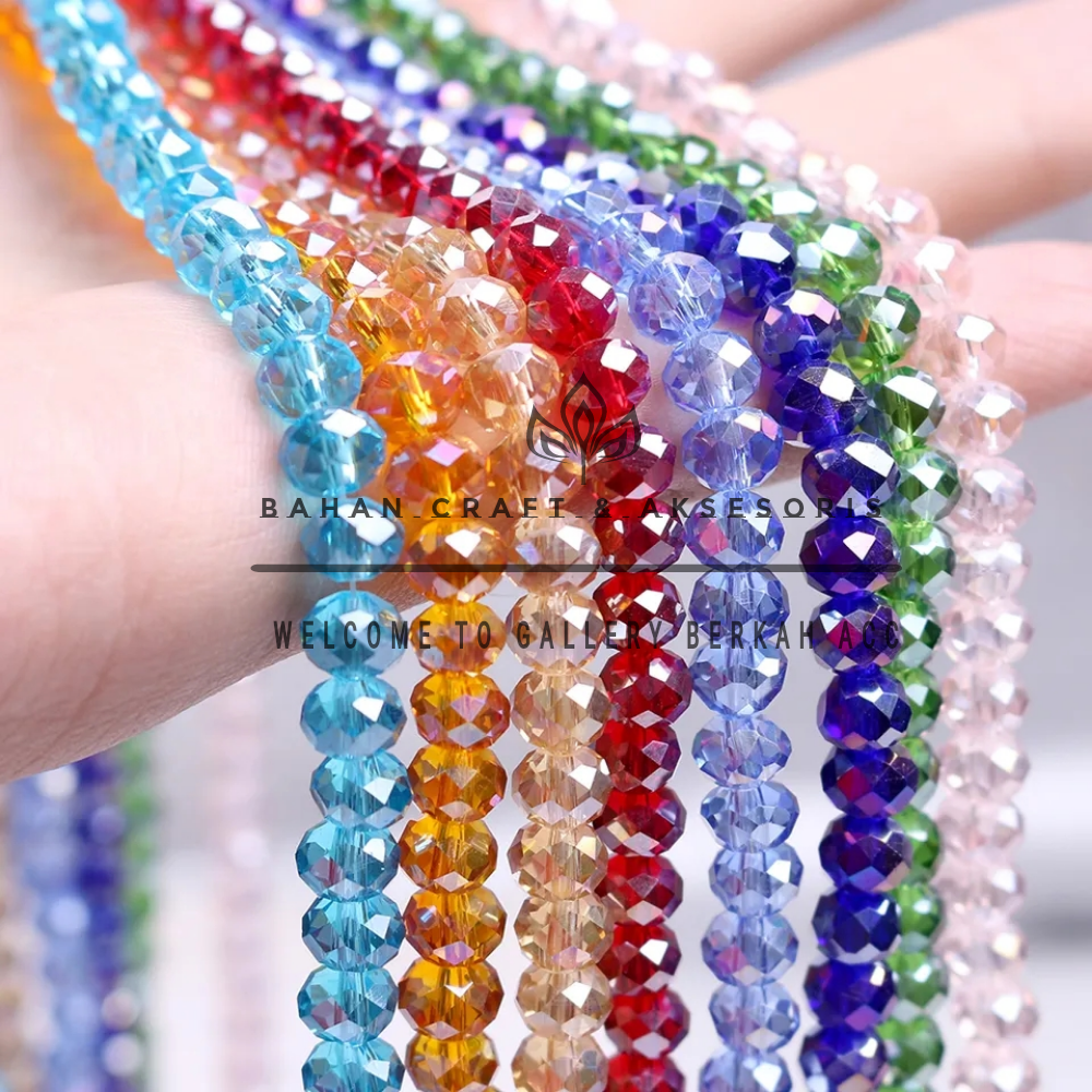 Jual Manik Manik Kristal Ceko Bening 4 6 8 Mm Beads Cristal Ceko Bahan