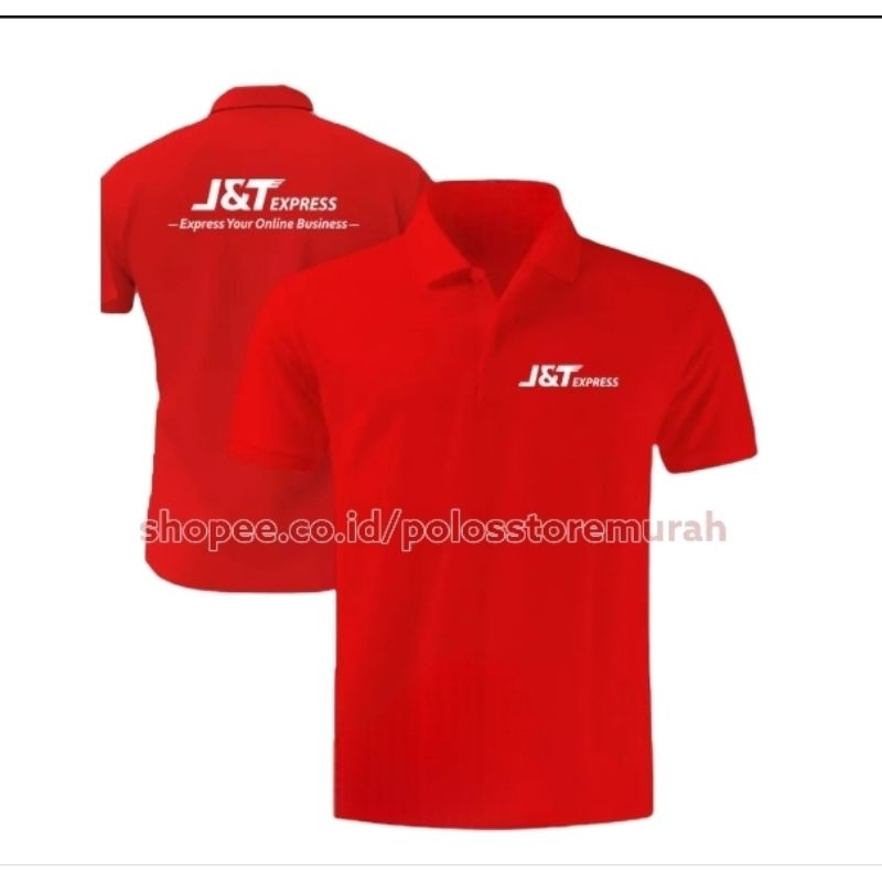 Jual Kaos Poloshirt Jnt Express Premium Distro Pria Wanita Polo Kerah