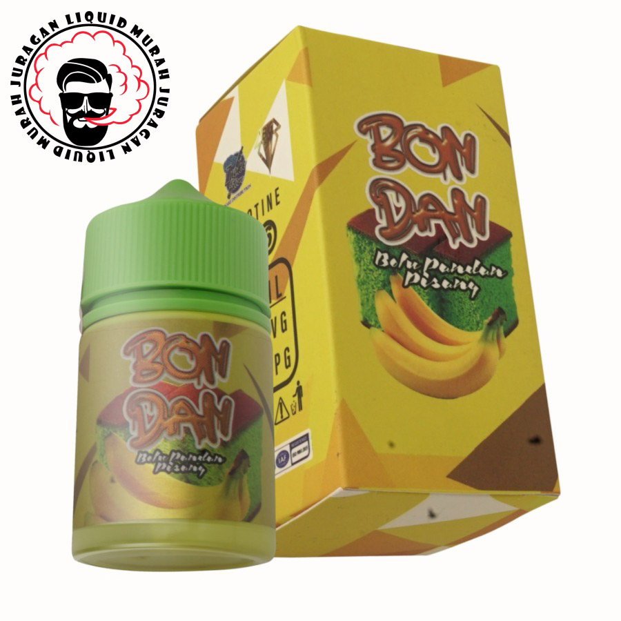 Jual BON DAN V2 BONDAN LIQUID 60ML BOLU PANDAN PISANG 3MG 6MG BY PAMELA