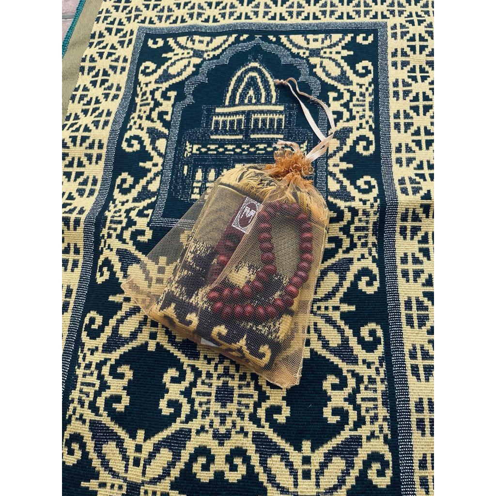 Jual Paket Souvenir Tile Sajadah Oswal Tasbih Sovenir Parcel Sajadah