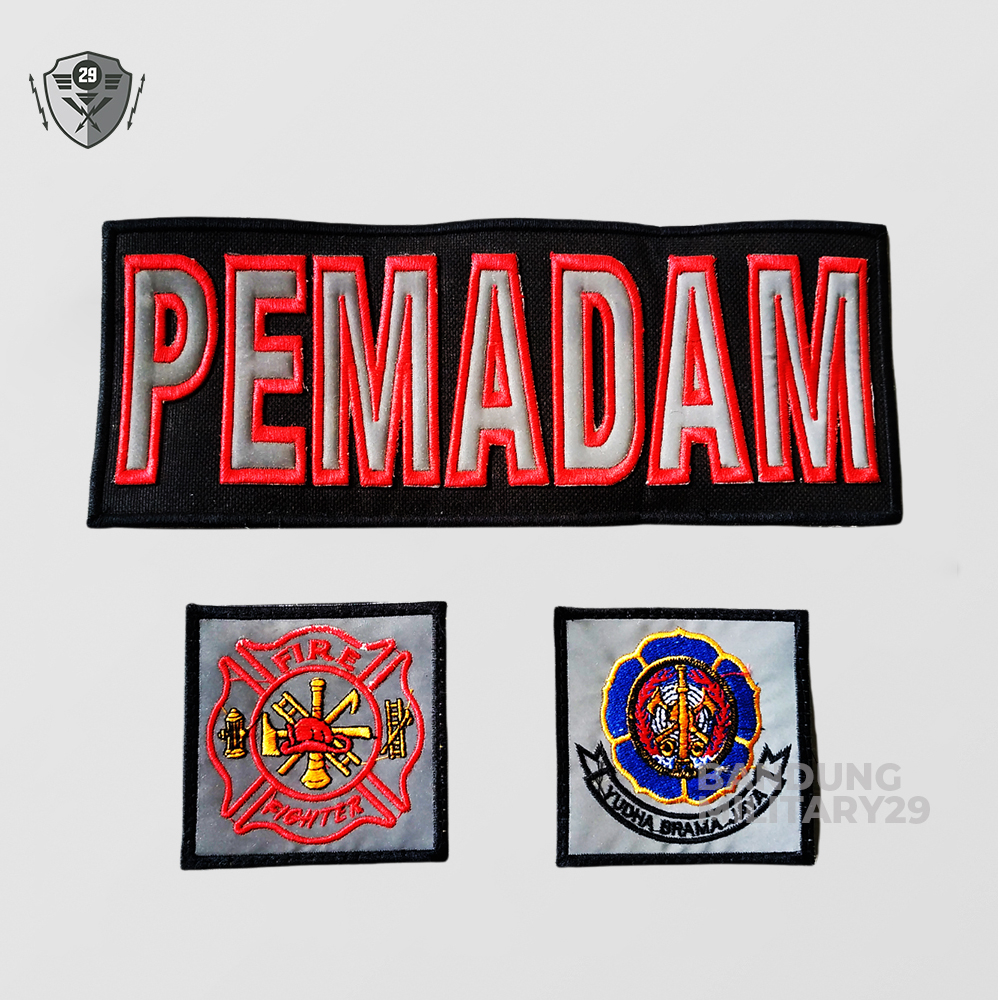 Jual Logo Pemadam Kebakaran Patch Bordir Velcro Fullset Shopee Indonesia