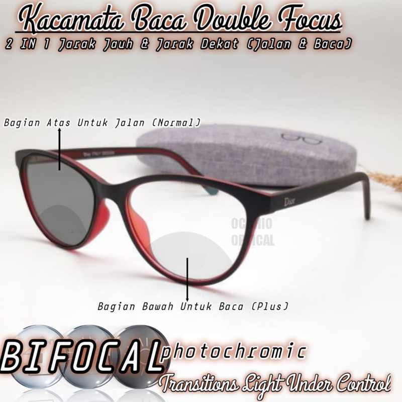 Jual Kacamata Double Focus Photochromic Baca Dan Jalan Wanita