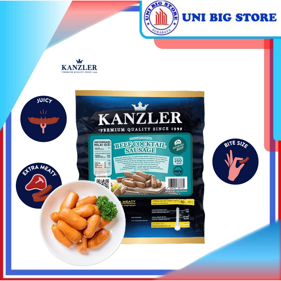 Jual Kanzler Sosis Sapi Beef Cocktail Sausages Gr Shopee Indonesia