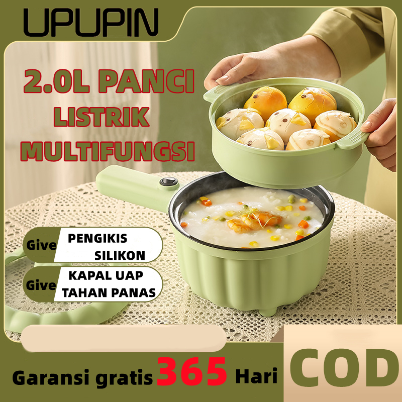 Jual UPUPIN Panci Listrik Serbaguna Aanti Lengket Low Watt 2 0L Panci