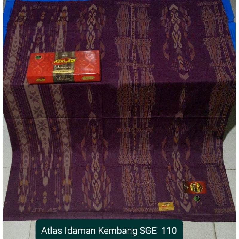 Jual Sarung Atlas Idaman Harmoni Kembang Motif Bhs Warna Hitam Coklat