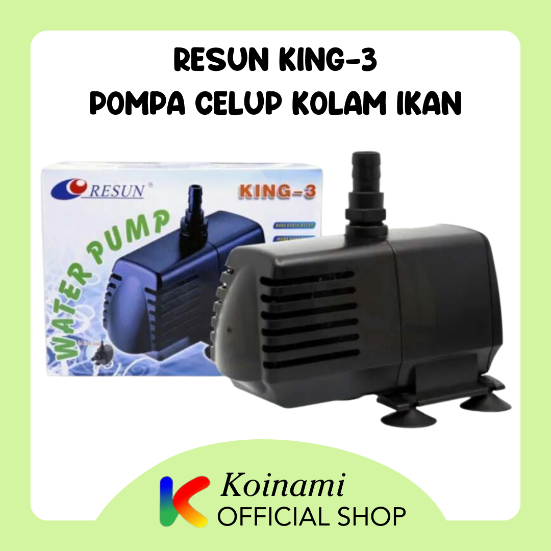 Jual RESUN KING 3 Pompa Celup Kolam Ikan Koi Aquarium Aqua Scape