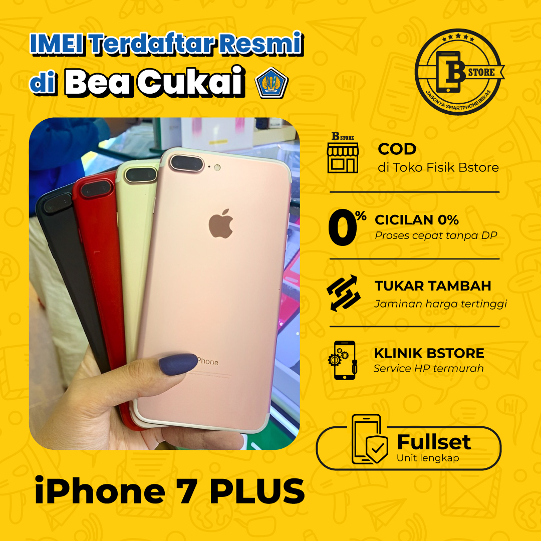 Jual IPhone 7 Plus 256 GB Fullset IMEI TERDAFTAR BEACUKAI 7Plus