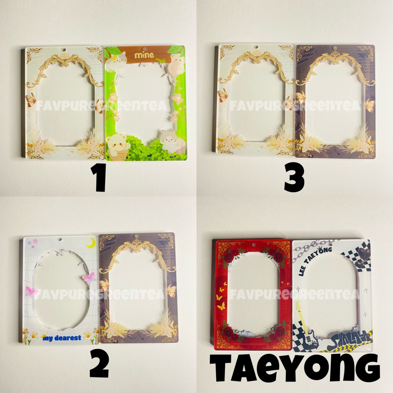 Jual Ready Stock Acrylic Photocard Holder Cahol Double Side Sisi