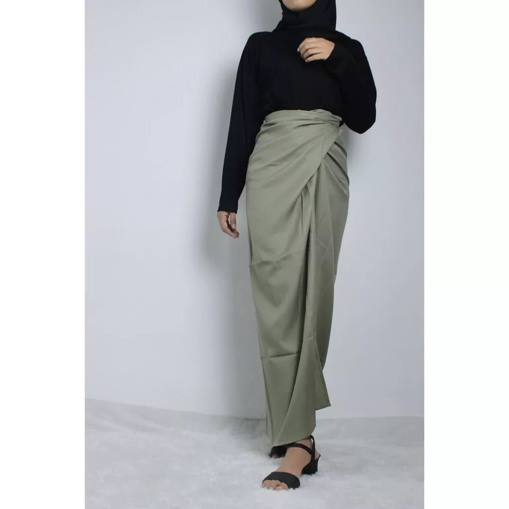 Jual Arbo Shop Rok Lilit Polos Wrap Skirt Rok Lilit Polos Instan