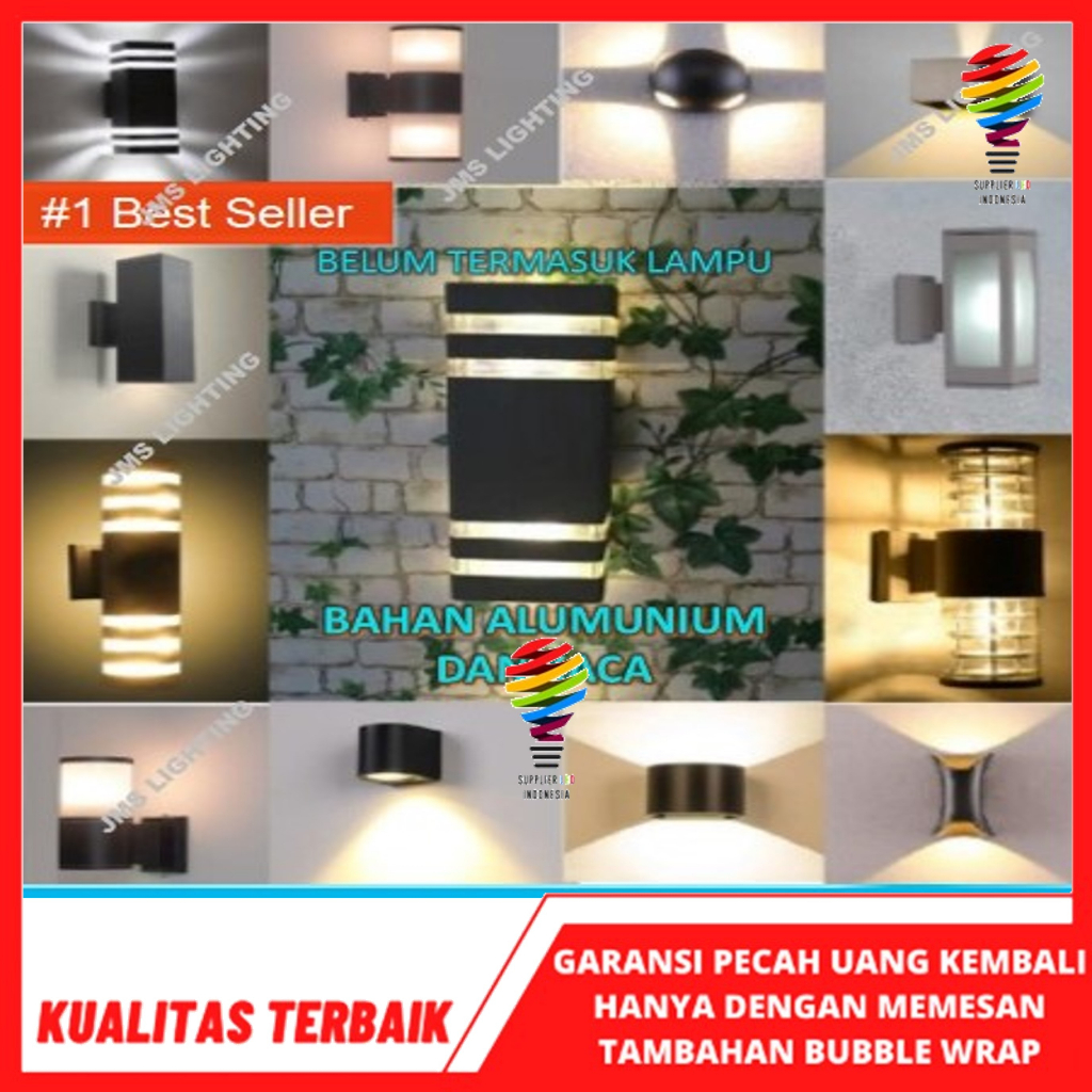 Jual Lampu Dinding Lampu Pilar Wall Lamp Kotakled Outdoor Minimalis