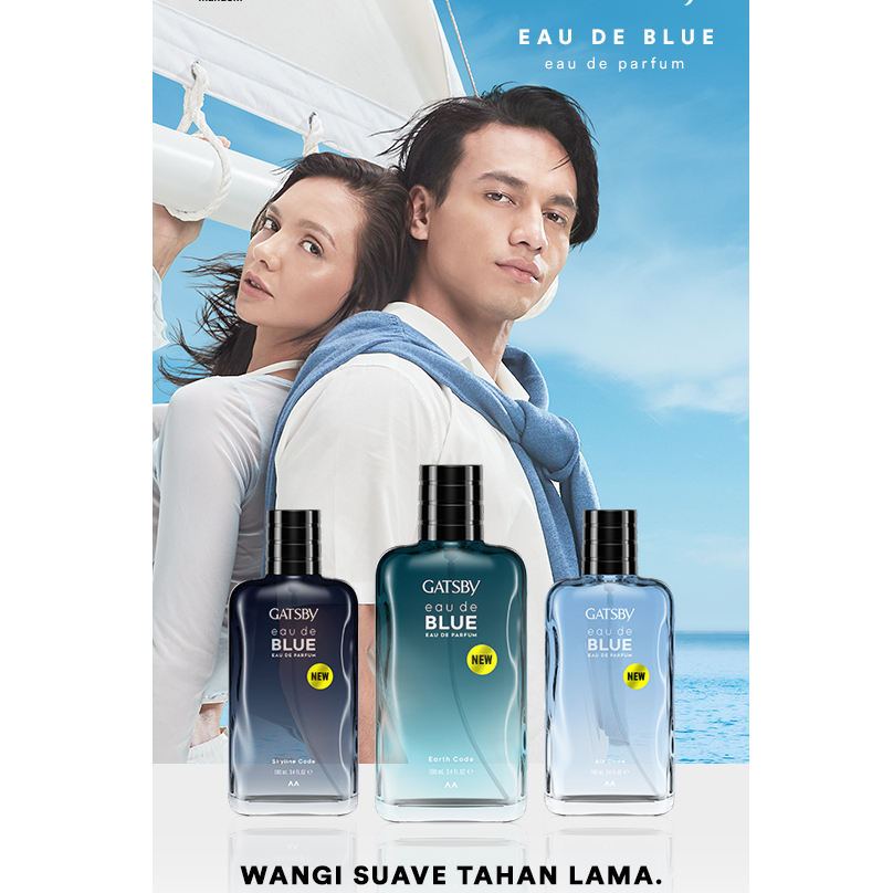 Jual Gatsby Eau De Blue Parfum Ml Shopee Indonesia