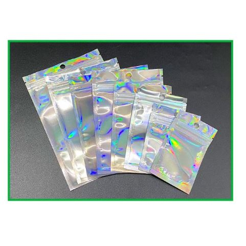 Jual Lbr Plastik Klip Silver Flat Alumunium Sachet Foil Ziplock