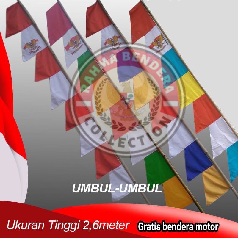 Jual Bendera Panjang Warna Warni Bendera Umbul Umbul Warna Warni Per