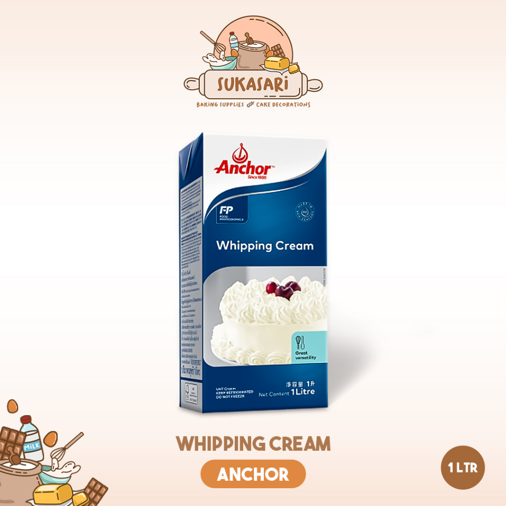 Jual Sukasari Anchor Whipping Cream 1 Liter Whip Cream Cair 1 Lt