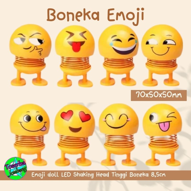 Jual Boneka Emoticon Emoji Goyang Emoji Doll Led Shaking Head