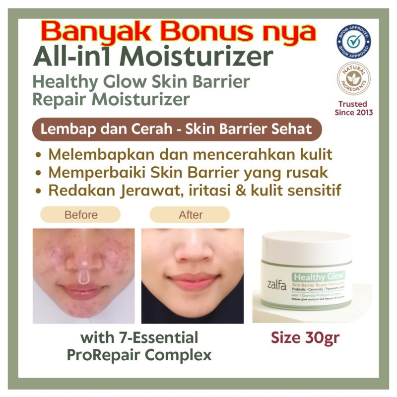 Jual Zalfa Natural Moisturizer Gram Krim Satuan Healthy Glow Days