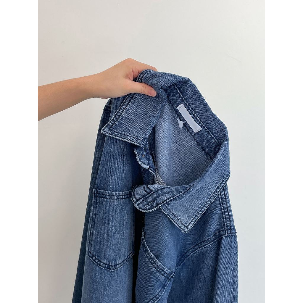 Jual Jacket Denim Longgar Kerah Gaya Korea Baru Wanita Yang Longgar