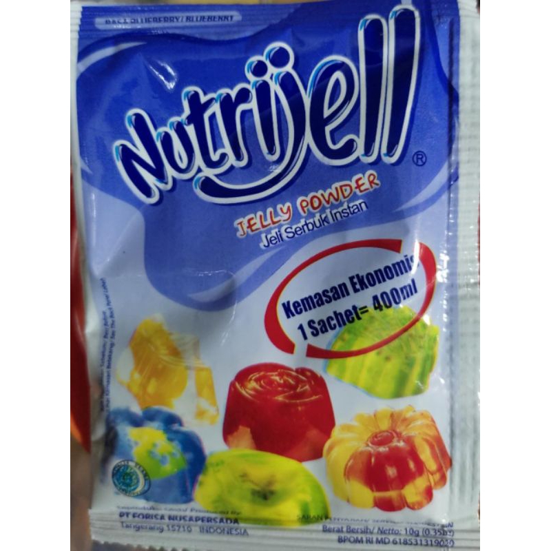 Jual NUTRIJELL RASA BLUEBERRY SACHET 10g Shopee Indonesia