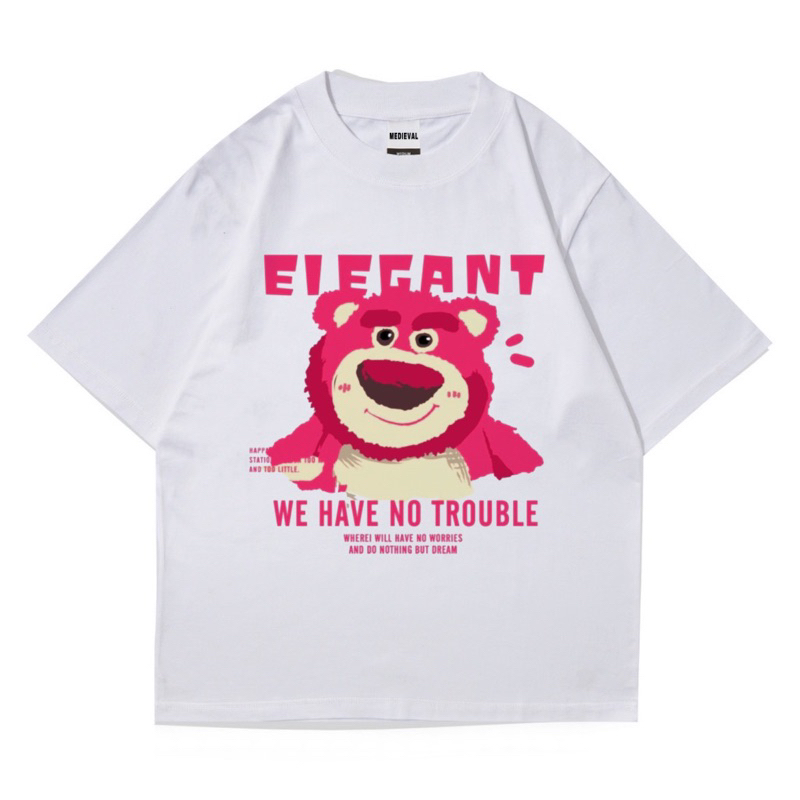 Jual T Shirt Oversize Lotso Toy Story Kaos Baju White Vintage Bootleg