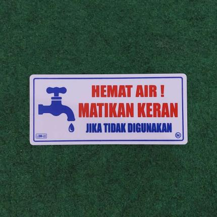 Jual Label Akrilik Hemat Air Matikan Kran Medium Shopee Indonesia