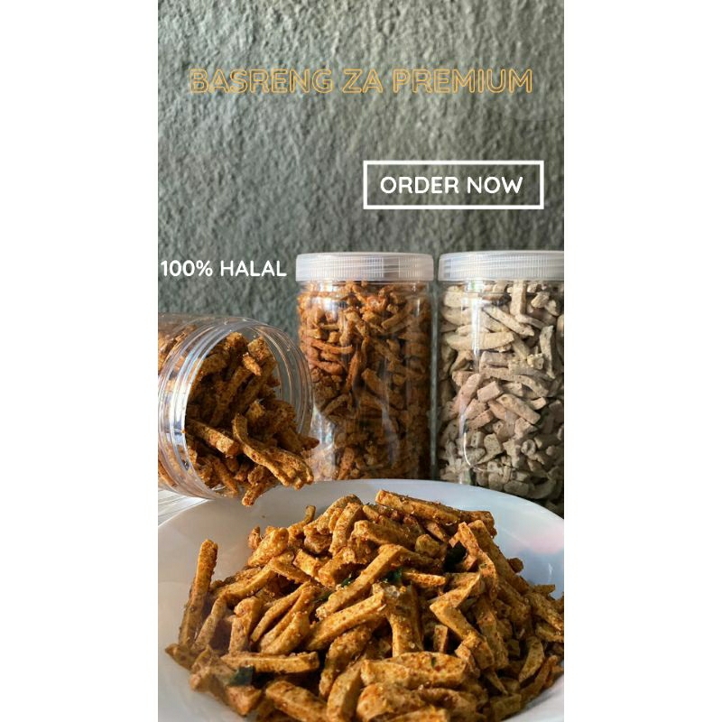 Jual Basreng Viral Bakso Goreng Pedes Daun Jeruk Bakso Goreng