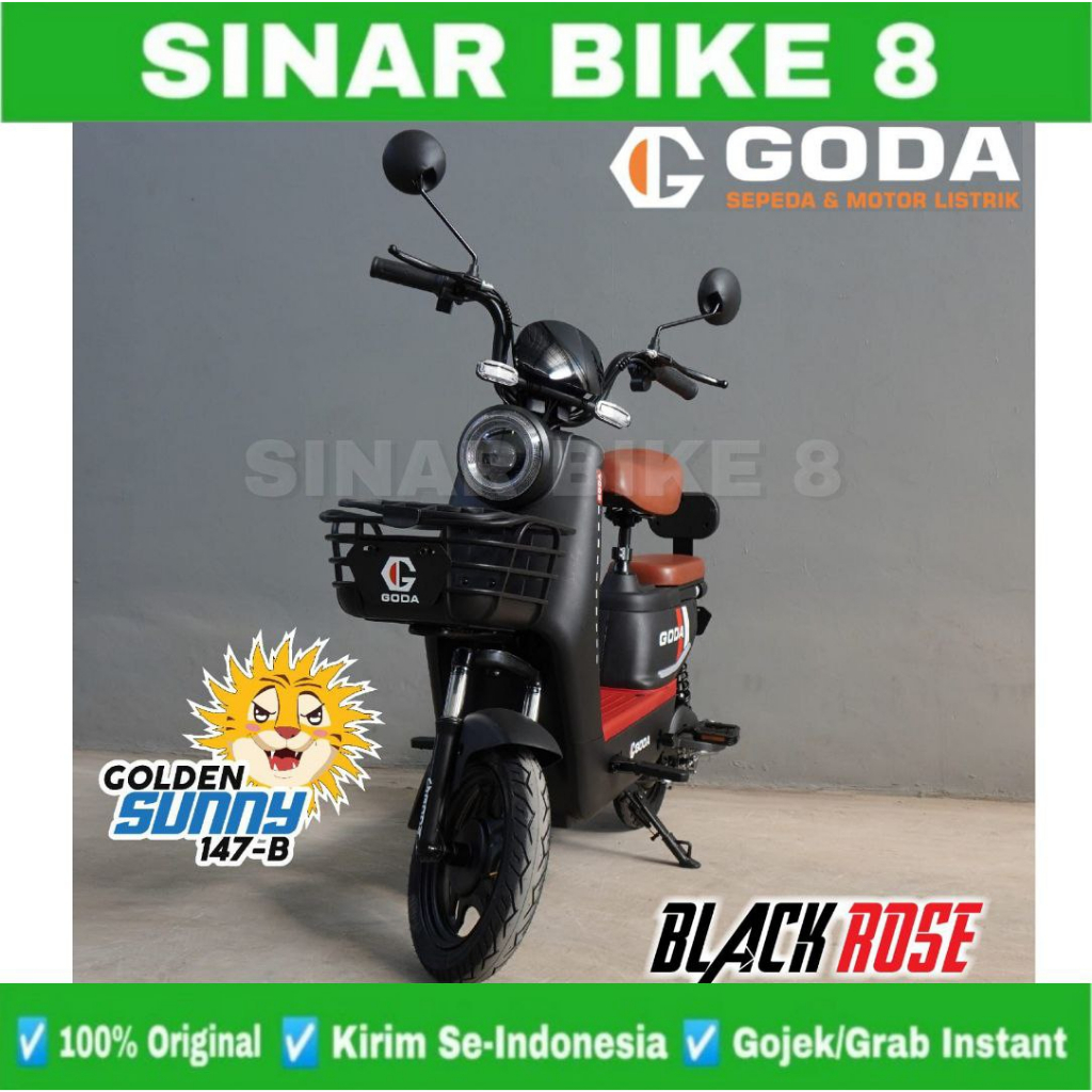 Jual Sepeda Listrik E Bike Goda Golden Monkey 140 Facelift Dan GODA 147