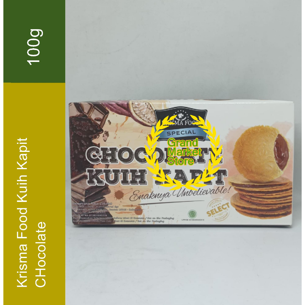 Jual Krisma Food Chocolate Kuih Kapit 100gram Semprong Rasa Cokelat