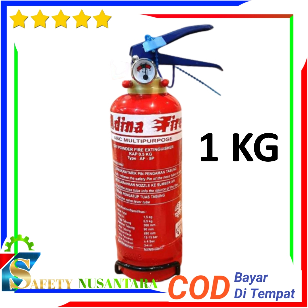 Jual Apar 1 Kg ABC Dry Powder Alat Pemadam Api 1kg Fire Extinguisher