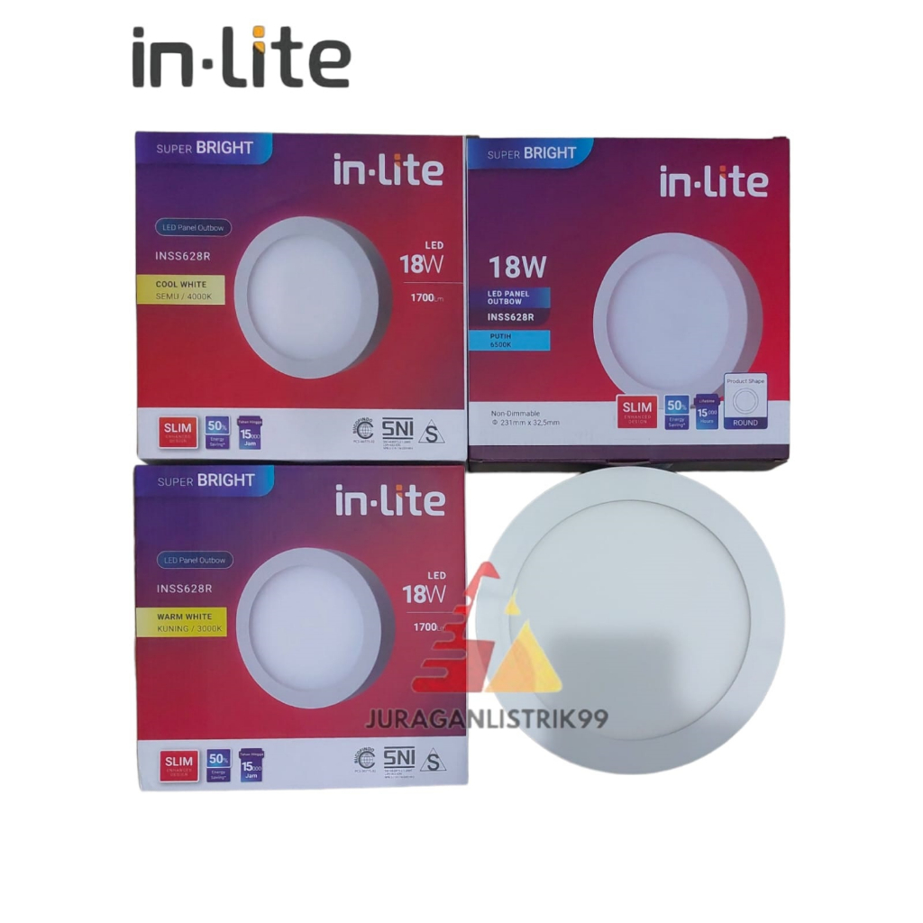 Jual Inlite Lampu Panel Outbow Bulat W W W Inss R Putih Kuning