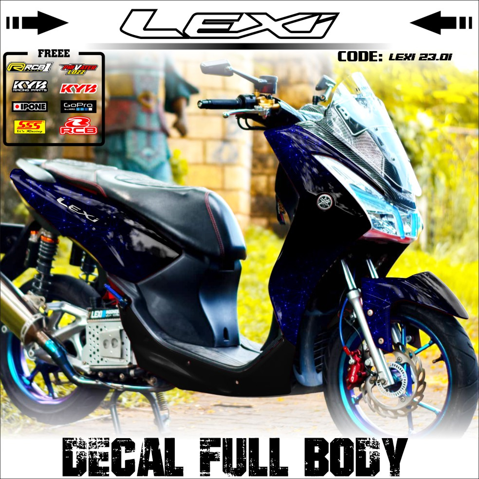 Jual Decal Lexi Full Body Stiker Motor Lexi Full Body Decal Yamaha