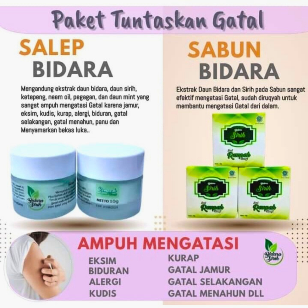 Jual Obat Gatal Kulit Paling Ampuh Saleb Bidara Sirih Ekstrak Bidara