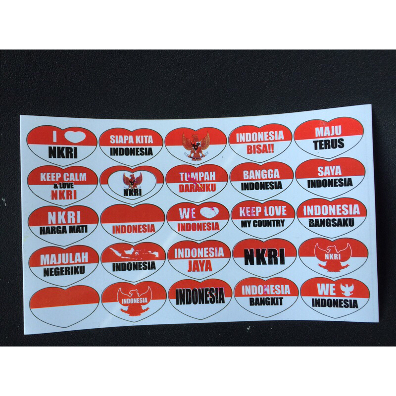 Jual Stiker Merah Putih Isi 10 Lembar Shopee Indonesia