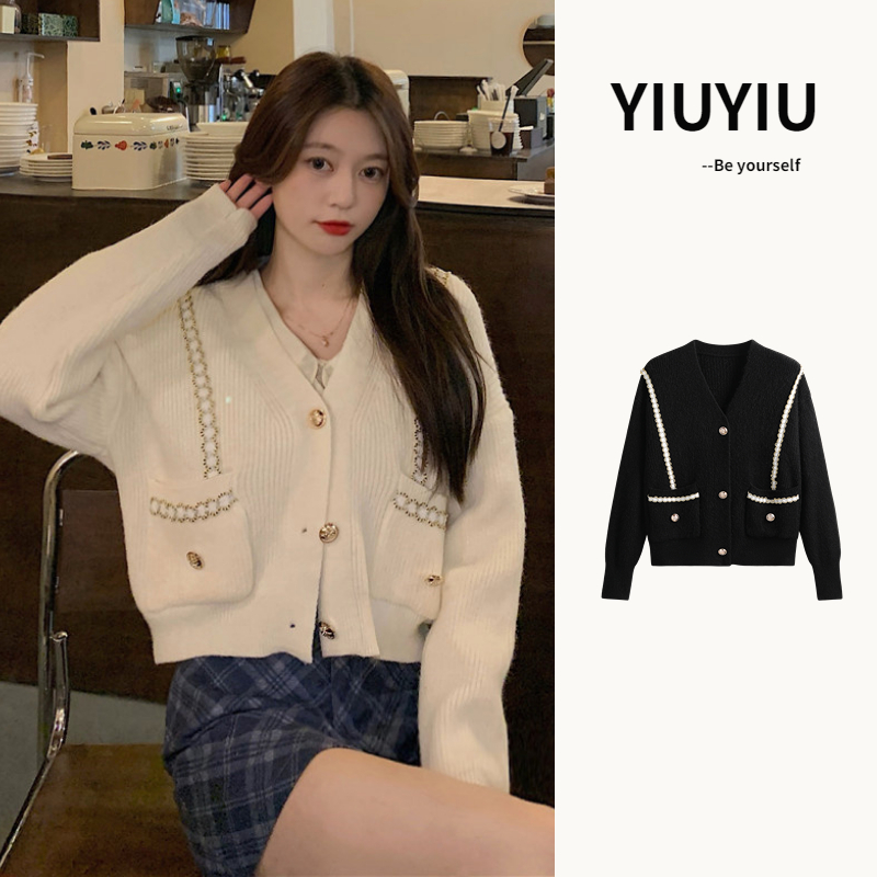 Jual Yiu Yiu Rajut Cardigan Knit Wanita Korea Import V Neck Sweater