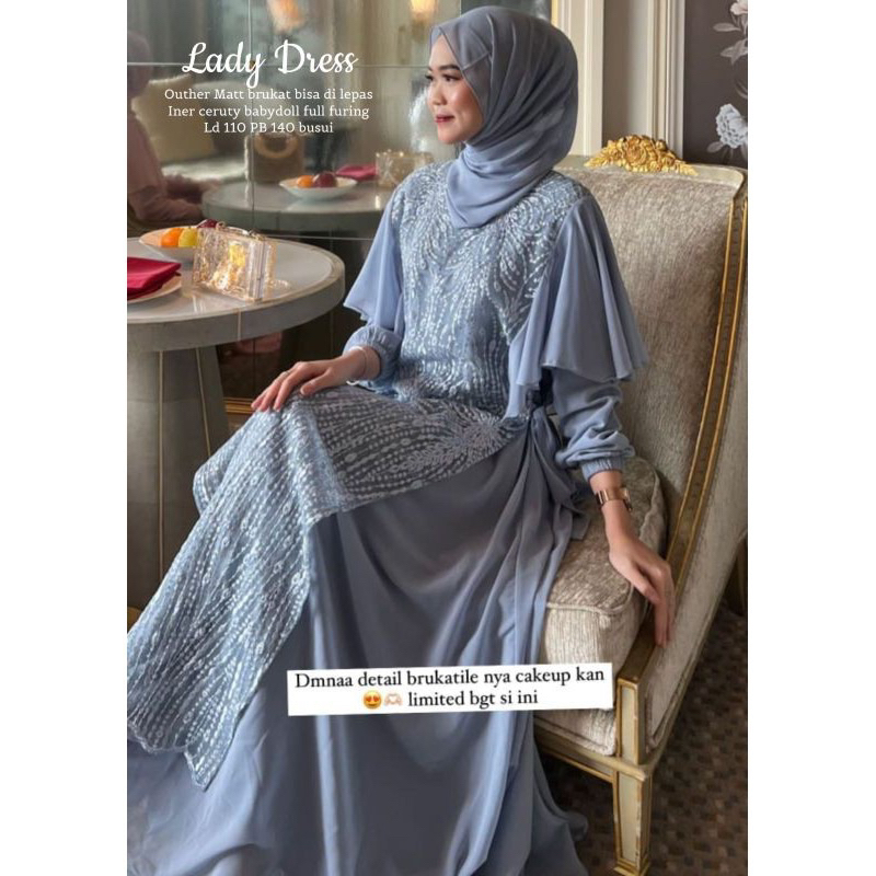 Jual Lady Dress Label Madani Ready Stok Shopee Indonesia