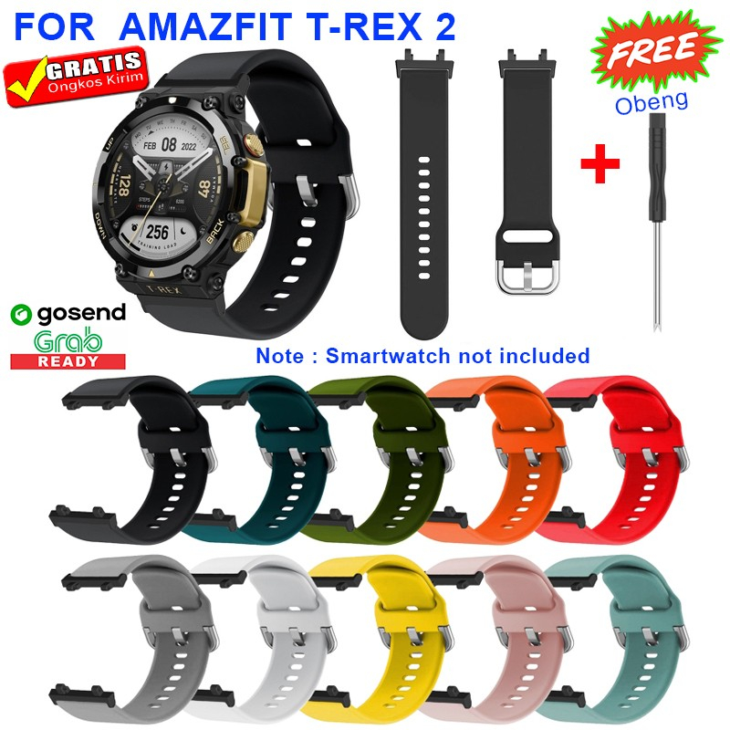 Jual Strap Silikon Tali Jam Amazfit T Rex Trex Model Active Metal