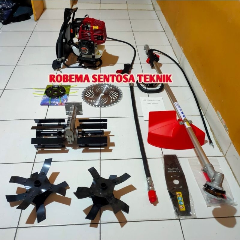 Jual Mesin Potong Rumput 4 Tak GX 31 Model Honda Paket 6 Jenis Mata