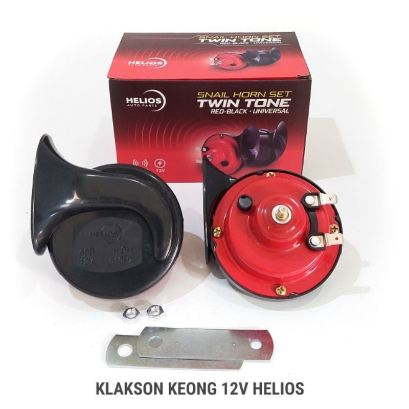 Jual Klakson Keong Red Black Volt Helios Twin Tone Shopee Indonesia