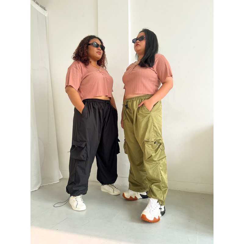 Jual Gege Parachute Pants Big Size Celana Parasut Jumbo Shopee