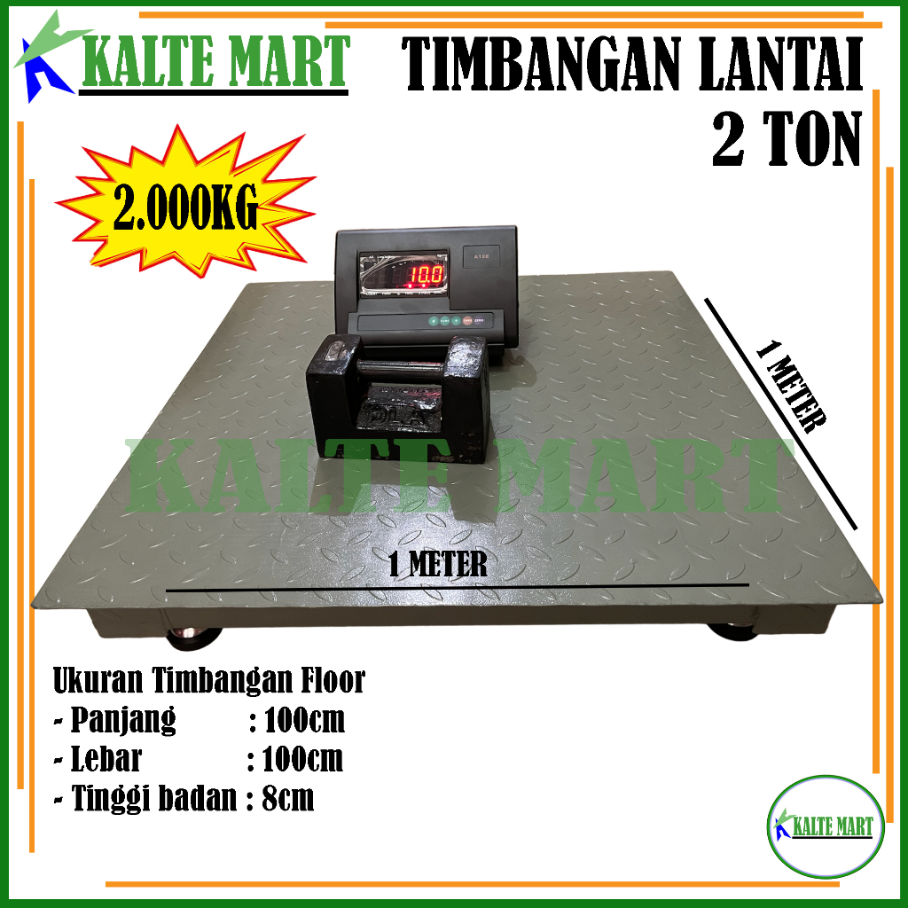 Jual Timbangan Lantai Ton Timbangan Floor Ton Floor Scale Timbangan